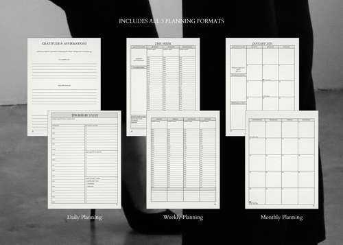 The Life Edit 2025 - Luxury Manifestation Planner & Daily Gratitude Journal [Monthly, Weekly, & Daily Planning - TWO 6-MONTH PLANNERS]