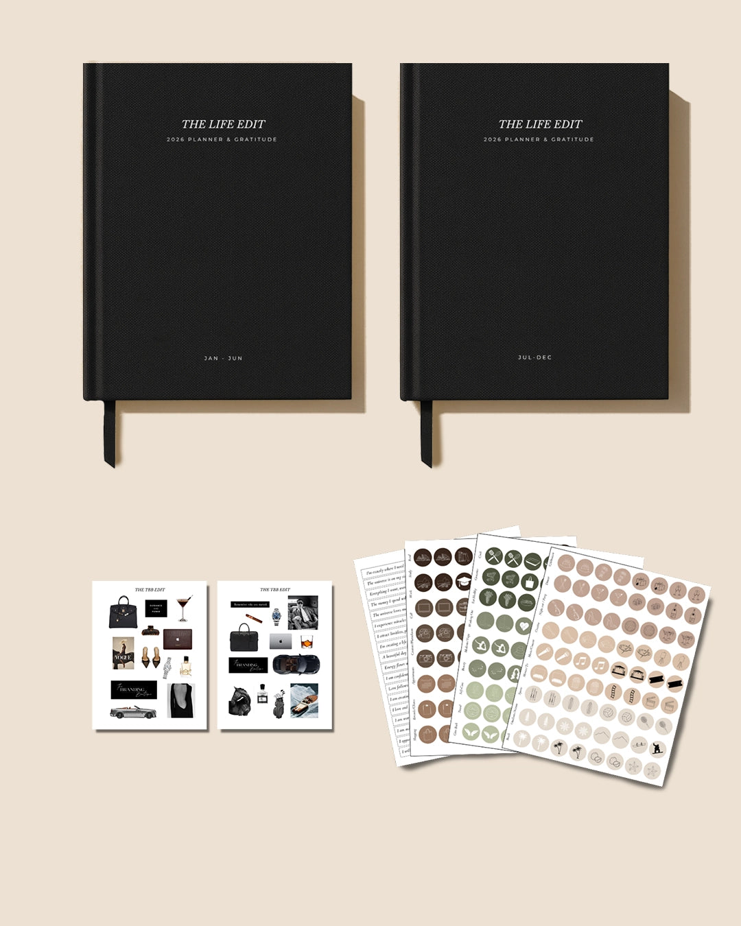 The Life Edit Deluxe Set [2026 Daily, Weekly, & Monthly Planning, Goal Setting, Gratitude + Journaling]