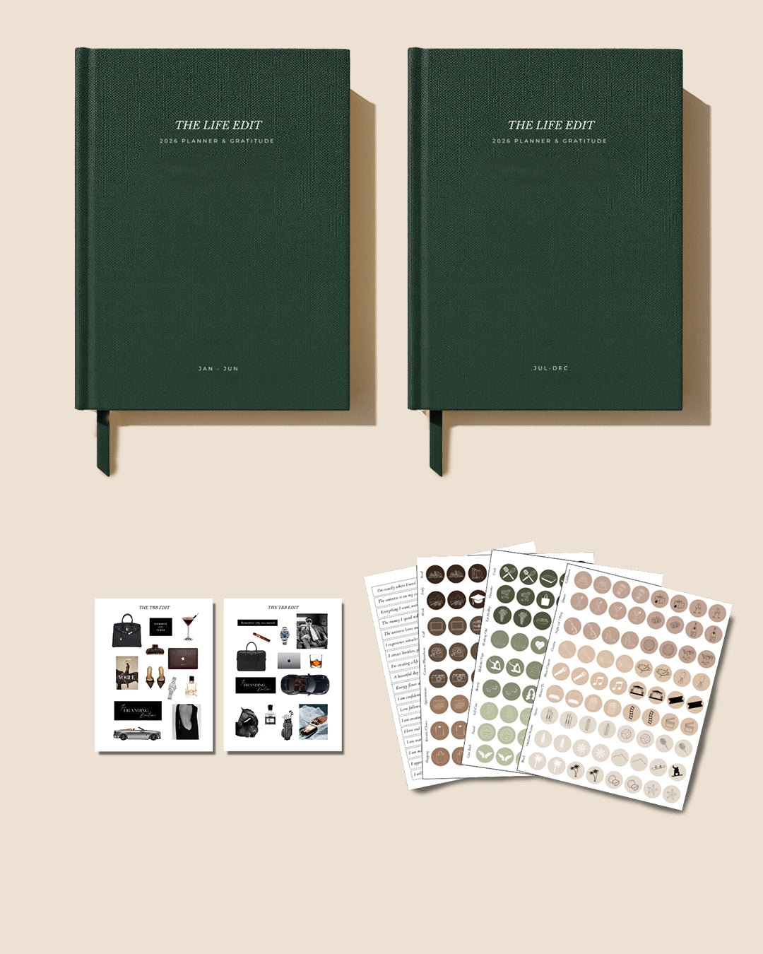 The Life Edit Deluxe Set [2026 Daily, Weekly, & Monthly Planning, Goal Setting, Gratitude + Journaling]